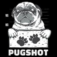 Pugshot Jail Prison Funny Pug 16 in Basic Backpack