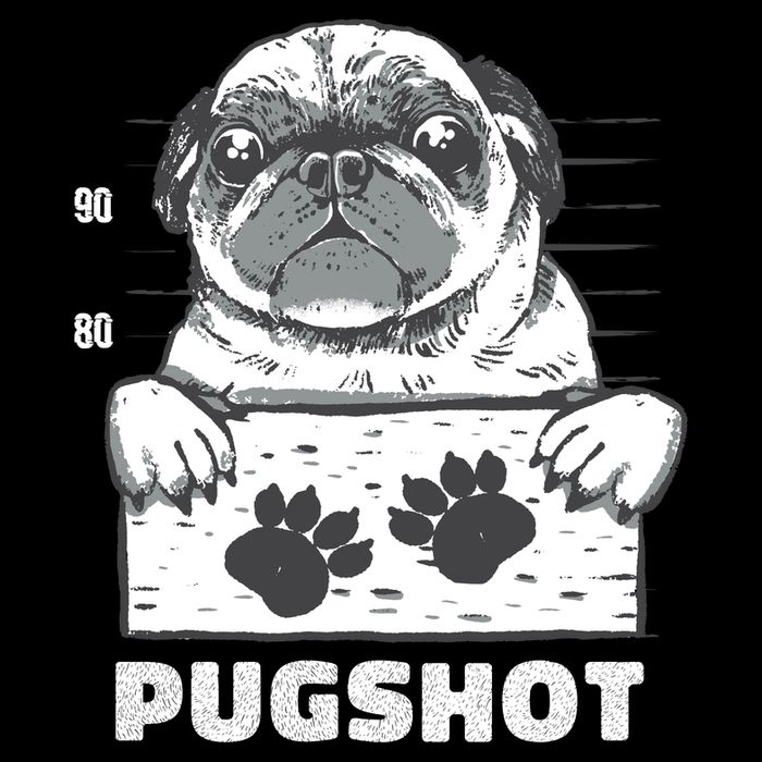 Pugshot Jail Prison Funny Pug 16 in Basic Backpack