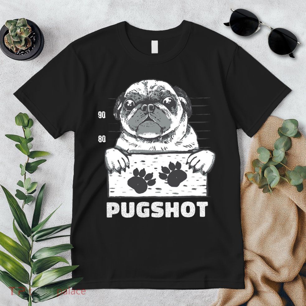 Pugshot Jail Prison Funny Pug Premium T-Shirt