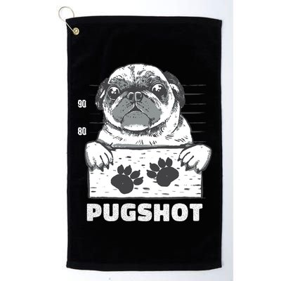 Pugshot Jail Prison Funny Pug Golf Towel