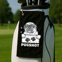 Pugshot Jail Prison Funny Pug Golf Towel