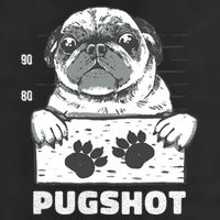 Pugshot Jail Prison Funny Pug Golf Towel