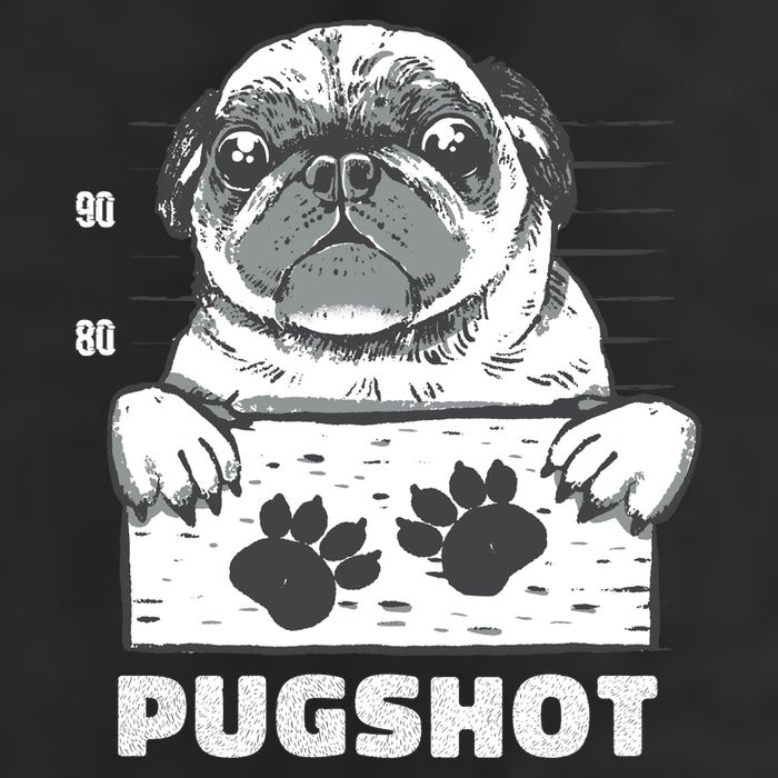 Pugshot Jail Prison Funny Pug Golf Towel