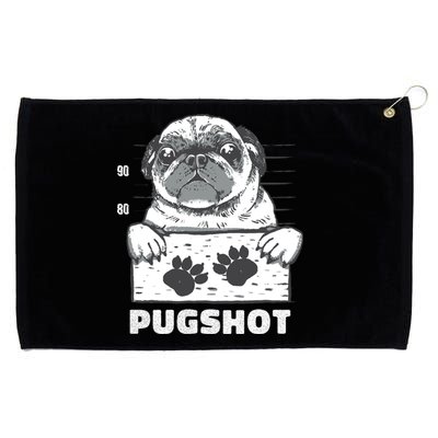 Pugshot Jail Prison Funny Pug Grommeted Golf Towel