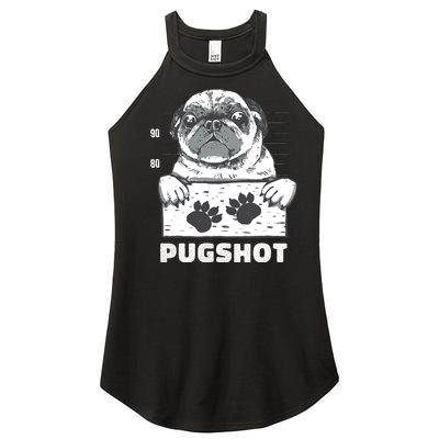 Pugshot Jail Prison Funny Pug Women’s Perfect Tri Rocker Tank