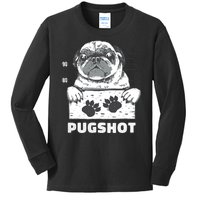 Pugshot Jail Prison Funny Pug Kids Long Sleeve Shirt