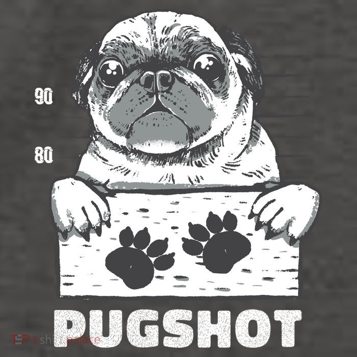 Pugshot Jail Prison Funny Pug Vector Backpack