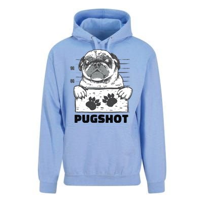 Pugshot Jail Prison Funny Pug Unisex Surf Hoodie