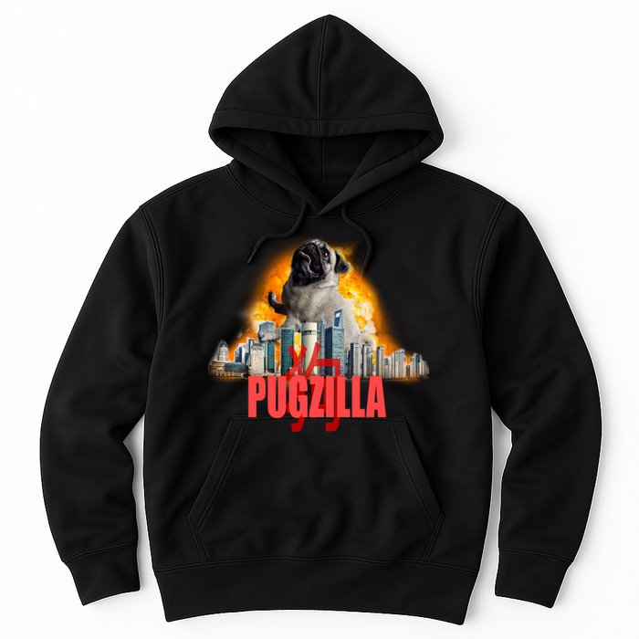 Pugzilla Funny Pug Hoodie