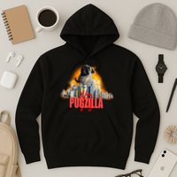 Pugzilla Funny Pug Hoodie