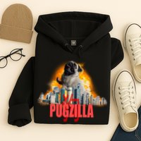 Pugzilla Funny Pug Hoodie