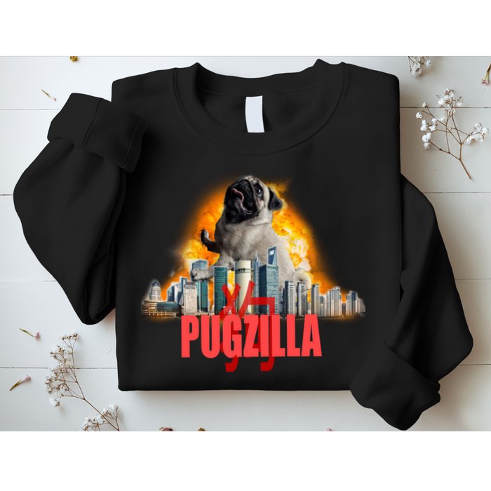 Pugzilla Funny Pug Sweatshirt