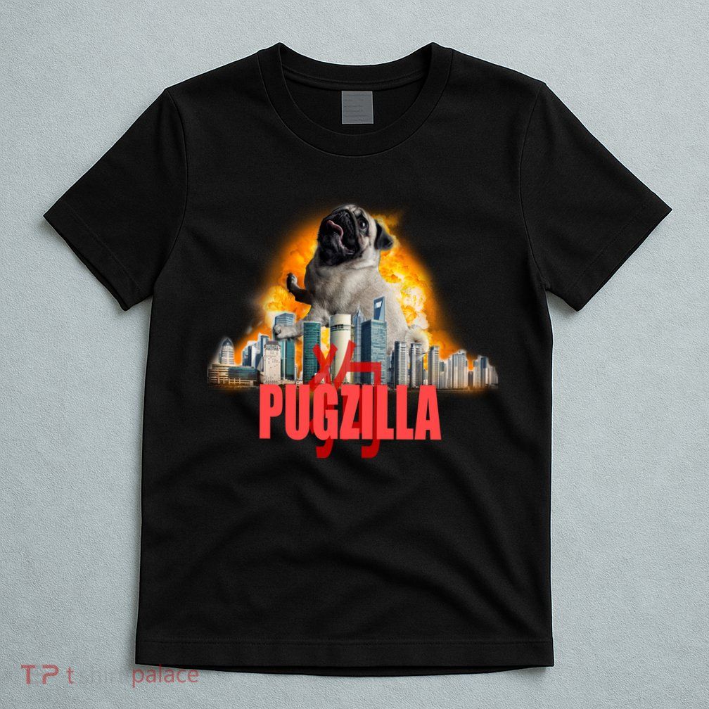 Pugzilla Funny Pug T-Shirt