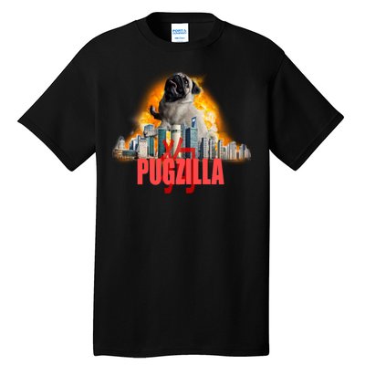 Pugzilla Funny Pug Tall T-Shirt