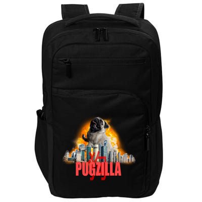 Pugzilla Funny Pug Impact Tech Backpack