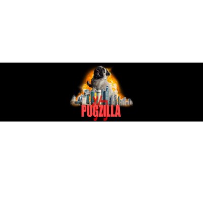 Pugzilla Funny Pug Bumper Sticker