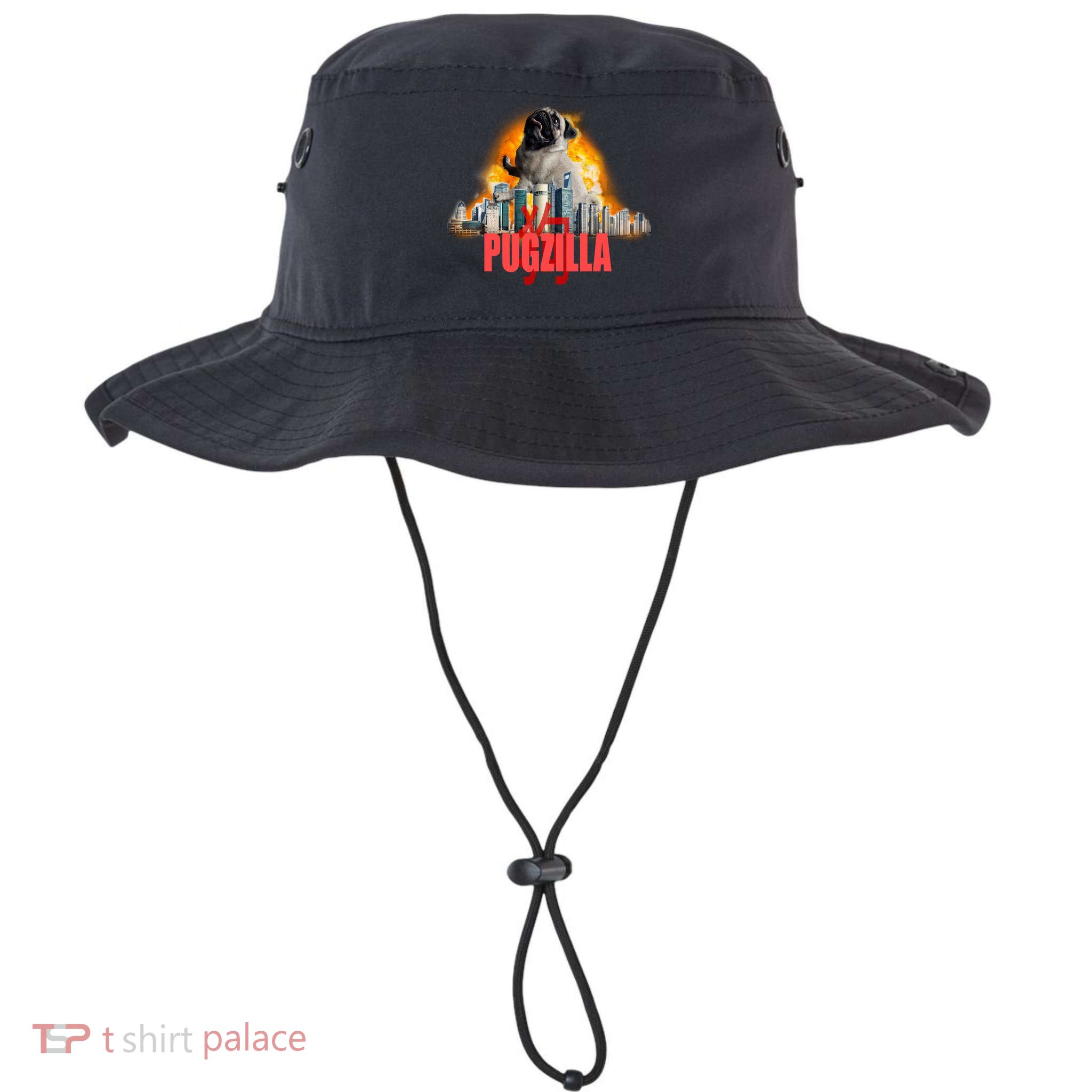 Pugzilla Funny Pug Bucket Hat