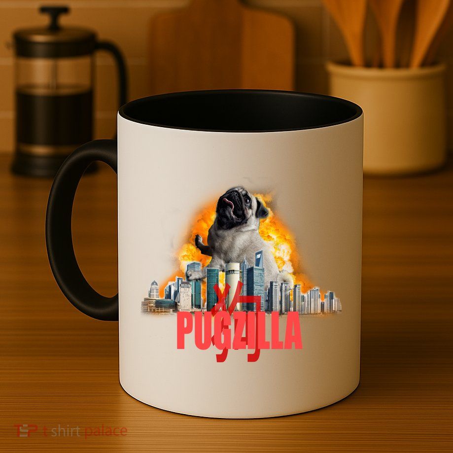Pugzilla Funny Pug Mug