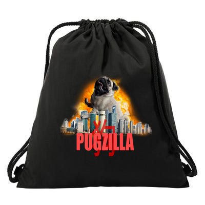 Pugzilla Funny Pug Drawstring Bag