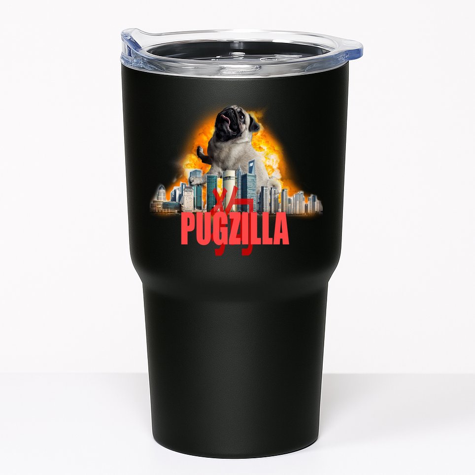 Pugzilla Funny Pug Tumbler