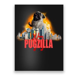 Pugzilla Funny Pug Poster