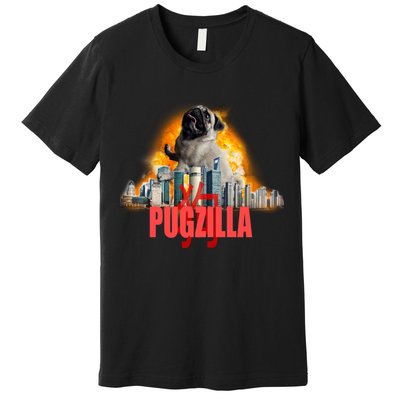 Pugzilla Funny Pug Premium T-Shirt