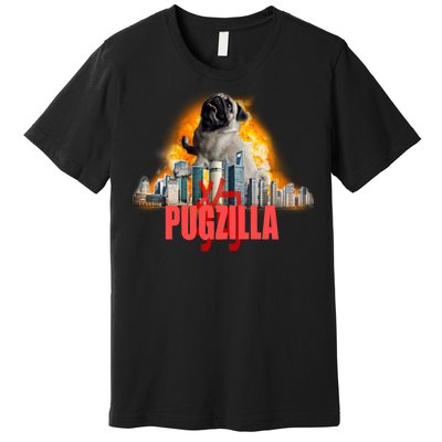 Pugzilla Funny Pug Premium T-Shirt