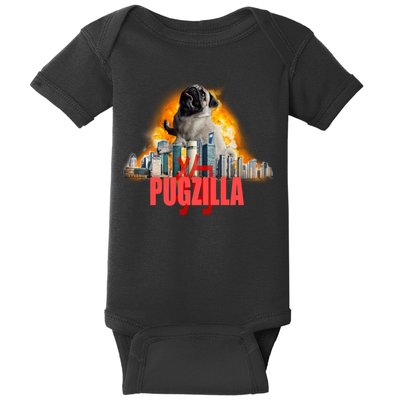 Pugzilla Funny Pug Baby Bodysuit