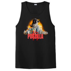 Pugzilla Funny Pug PosiCharge Competitor Tank