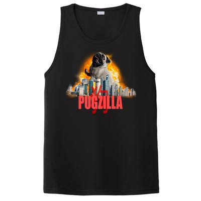 Pugzilla Funny Pug PosiCharge Competitor Tank