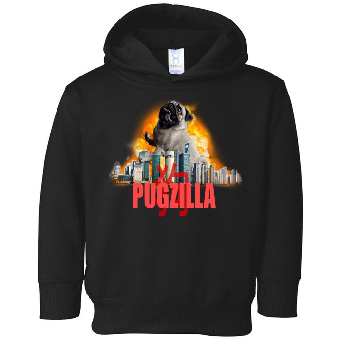 Pugzilla Funny Pug Toddler Hoodie