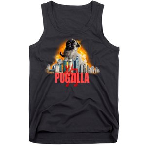 Pugzilla Funny Pug Tank Top