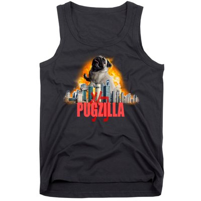 Pugzilla Funny Pug Tank Top