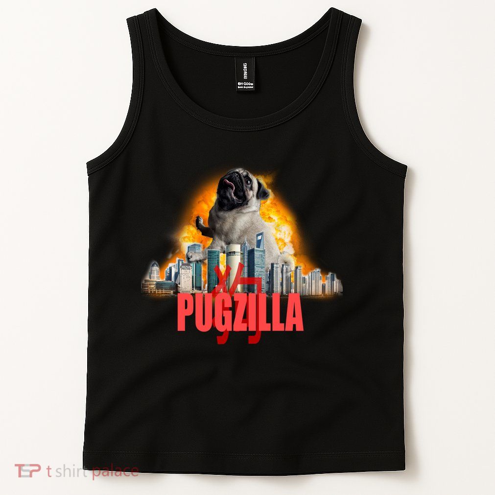 Pugzilla Funny Pug Tank Top