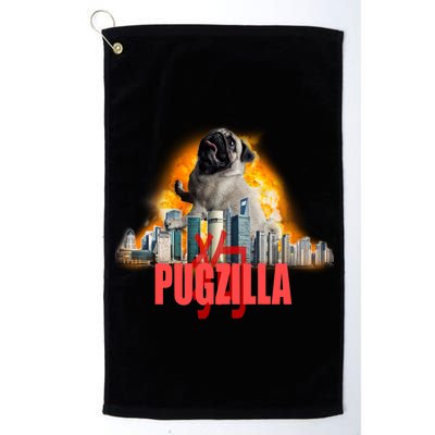 Pugzilla Funny Pug Platinum Collection Golf Towel