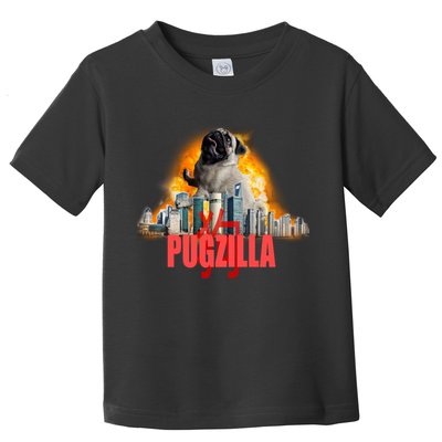 Pugzilla Funny Pug Toddler T-Shirt