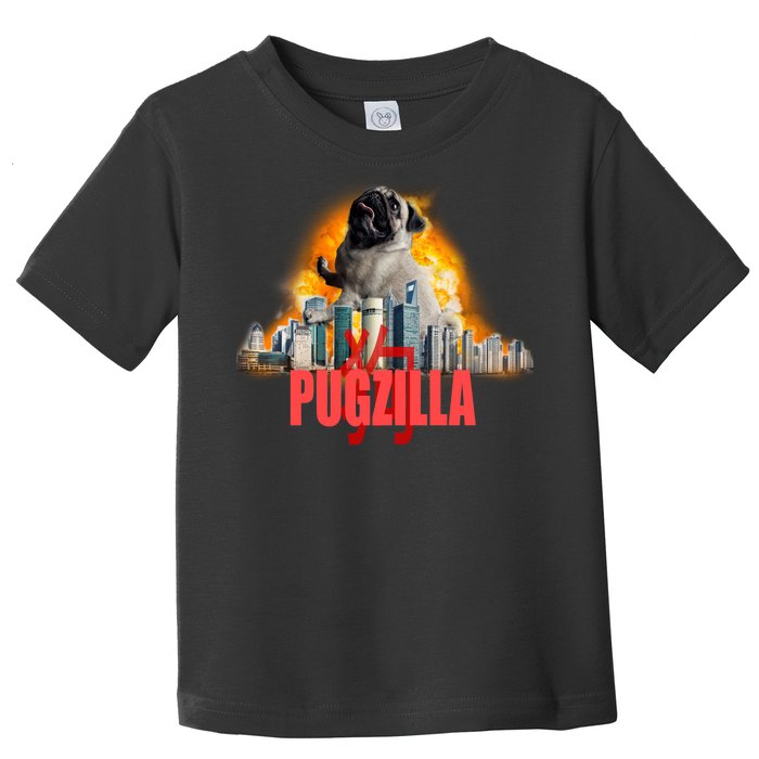 Pugzilla Funny Pug Toddler T-Shirt