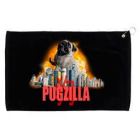 Pugzilla Funny Pug Grommeted Golf Towel