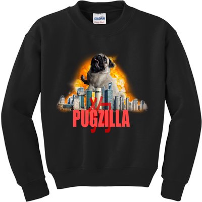 Pugzilla Funny Pug Kids Sweatshirt