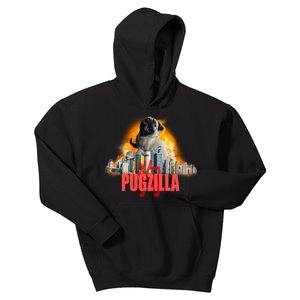 Pugzilla Funny Pug Kids Hoodie