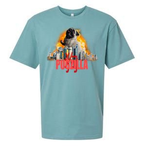 Pugzilla Funny Pug Sueded Cloud Jersey T-Shirt