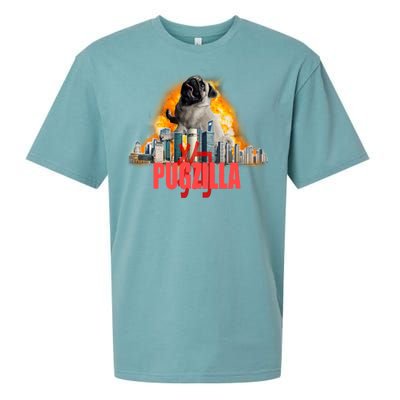 Pugzilla Funny Pug Sueded Cloud Jersey T-Shirt