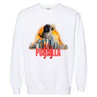Pugzilla Funny Pug Garment-Dyed Sweatshirt