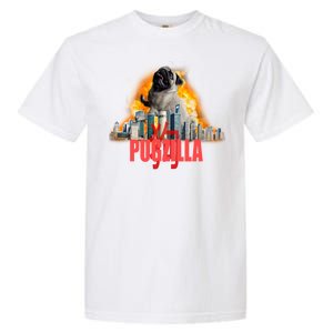 Pugzilla Funny Pug Garment-Dyed Heavyweight T-Shirt