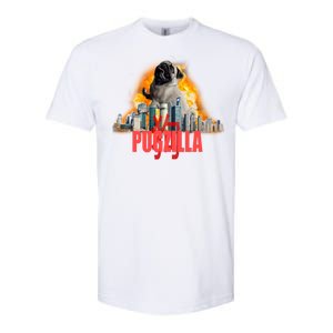 Pugzilla Funny Pug Softstyle CVC T-Shirt