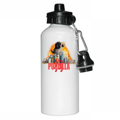 Pugzilla Funny Pug Aluminum Water Bottle