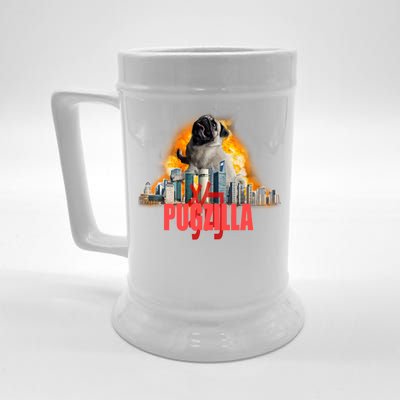 Pugzilla Funny Pug Beer Stein