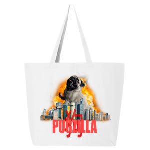 Pugzilla Funny Pug 25L Jumbo Tote