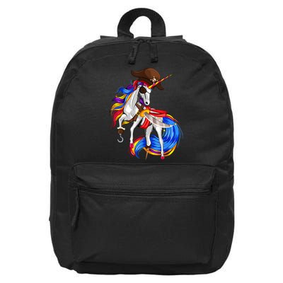Pirate Unicorn Halloween Costume Family Kids 16 in Basic Backpack