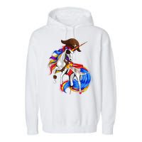 Pirate Unicorn Halloween Costume Family Kids Garment-Dyed Fleece Hoodie